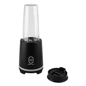 Black Single-Serve Blender with 1 Travel Lid, 16 oz, New