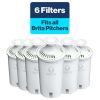 Replacement Filters for Pitchers and Dispensers, BPA Free, 6 Count