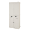 71" Kitchen Pantry Storage Cabinet , with 4 Doors, Drawer, 2 Adjustable Shelves, Freestanding Cupboard for Dining Room Living Room, Laundry-White