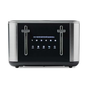 Farberware Touchscreen 4-Slice Toaster, Stainless Steel and Black, New