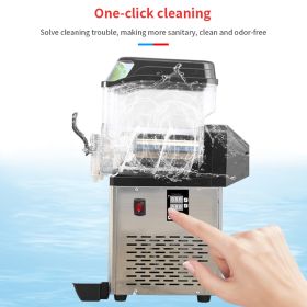 110V Commercial Slushy Machine 30L Double Tank 950W Stainless Steel Margarita Frozen Drink With Powerful Compressor Efficient Cooling Perfect for Supe