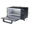 4 Slice Toaster Oven with 3 Setting, Baking Rack and Pan, Black, New