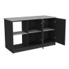 Kitchen Island Padua, Kitchen, Black / Onyx