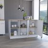 Kitchen Island Padua, Kitchen, White / Light Oak