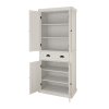 71" Kitchen Pantry Storage Cabinet , with 4 Doors, Drawer, 2 Adjustable Shelves, Freestanding Cupboard for Dining Room Living Room, Laundry-White