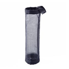 1pc Plastic Bag Holder; Mesh Hanging Storage Dispenser; Foldable; Breathable; Washable Hanging Mesh Garbage Bag Organizer For Plastic Bag Storage; Kit (Color: black, Quantity: 1)