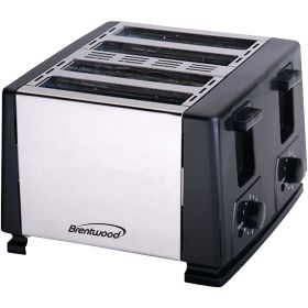 Brentwood Appliance TS-284 4 Slice Toaster - Black (Brand: Brentwood Industries)