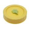 1pc Cute Universal Mason Jar Lids With Straw Hole; 70mm/2.76in Diameter Storage Wide Mouth Leak Proof; Kitchen Supplies