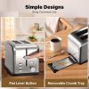 Retro Stainless-Steel Style 2-Slice Toaster